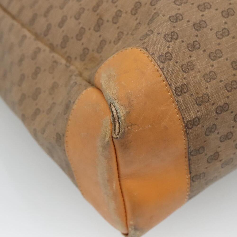 GUCCI Micro GG Canvas Tote Bag Pvc Beige Gold 002 123 002 123 - Picture 14 of 16